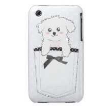 Cute Pocket Puppy Dog iPhone 3 Case-Mate Case