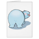 cute polar bear butt card