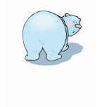 cute polar bear butt t-shirts