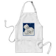 Cute Polar Bear Cubs Apron