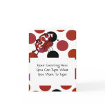 Cute Polka Dot Butterfly Greeting Card