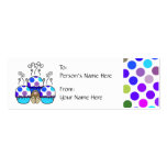 Cute Polka Dot Cupcake Monster Gift Tag business cards