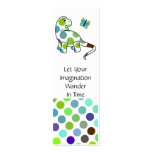 Cute Polka Dot Dinosaur Bookmark business cards
