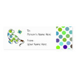 Cute Polka Dot Dinosaur Gift Tag business cards