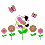 Cute Polka Dot Flowers Ornament photo sculptures