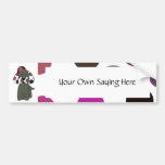 Cute Polka Dot Puppy Dog Bumper Sticker