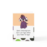Cute Polka Dot Puppy Dog Greeting Card