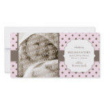 Cute Polka Dots Birth Announcement Photo Card photo cards
