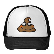 Cute poop mesh hats