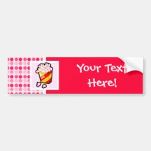 Cute Popcorn Bumper Stickers