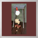 Cute Primitive Sheep Toy Poster posters