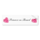 Cute Princess on Board Bumper Sticker bumper stickers