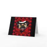 Cute Pug Valentine Card