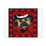 Cute Pug Valentine Post Card