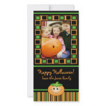 Cute Pumpkin Halloween Photo Card photo cards