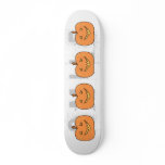 Cute Pumpkin, Smiling. Halloween. Custom skateboards