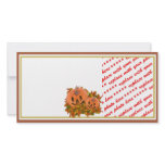Cute Pumpkins in Fall Leaves Photo Cards
