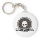 Cute Punk Skull California Keychain