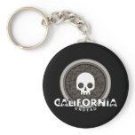 Cute Punk Skull California Keychain Dark