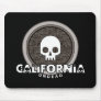 Cute Punk Skull California Mousepad Dark