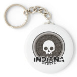 Cute Punk Skull Indiana Keychain
