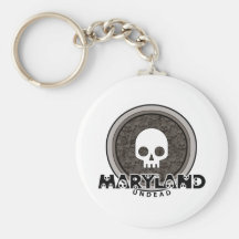 Cute Punk Skull Maryland Keychain