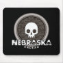 Cute Punk Skull Nebraska Mousepad Dark