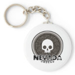 Cute Punk Skull Nevada Keychain