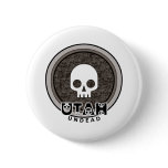 Cute Punk Skull Utah Button