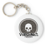 Cute Punk Skull Virginia Keychain