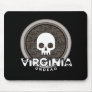 Cute Punk Skull Virginia Mousepad Dark