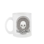 Cute Punk Skull Virginia Mug Glass
