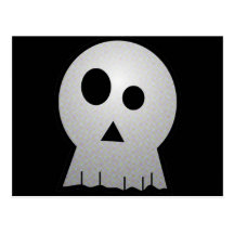 CUTE PUNKY HALLOWEEN SKULL POSTCARDS