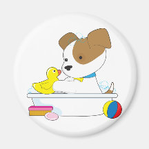 Cute Puppy Bath Magnet