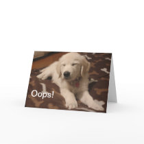 Cute puppy - create your own gifts cards