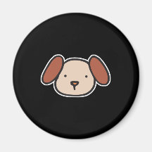 cute puppy face fridge magnets