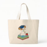 Cute Puppy Graduate Tote Bag