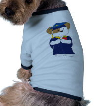 Cute Puppy Graduation Pet Tshirt