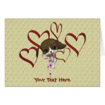 Cute Puppy Hearts All Occasion Photo Card