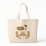 Cute Puppy With a Snack bags