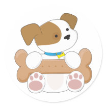 Cute Puppy With a Snack