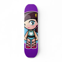 cute PURPLE ballerina Skate Board Deck