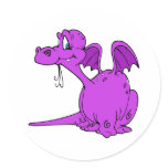 Cute Purple Dragon Baby stickers