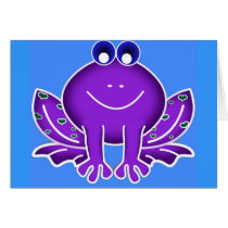 cute purple frog
