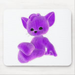 Cute purple kitten mouse pads
