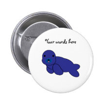 Cute purple seal button