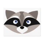 Cute Racoon Face postcards