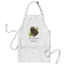 Cute Racoon, Help Wash up, Animal Aprons