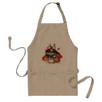 Cute Racoon Pirate Funny Cartoon Slingshot Apron