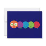 Cute Rainbow Caterpillar invitations